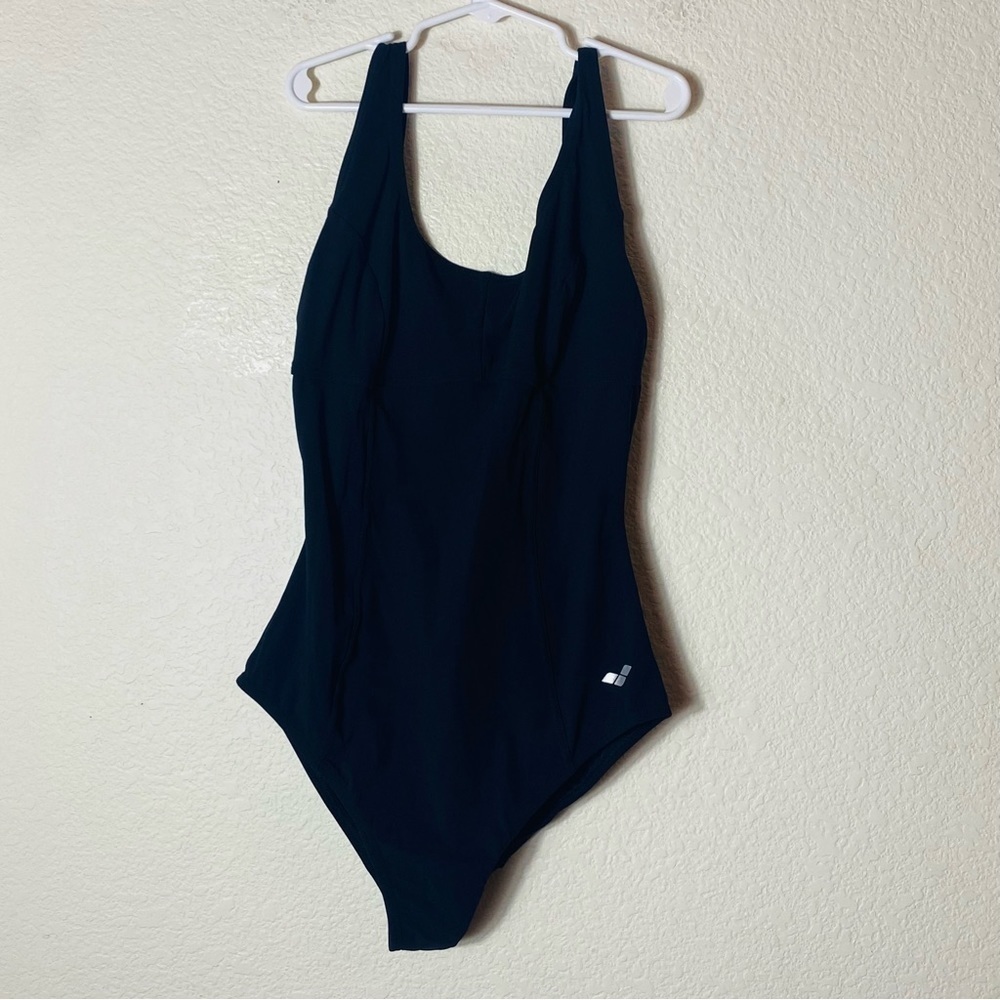 Arena Claudia U Back Black One Piece Shapewear‎ Swimsuit Size 34